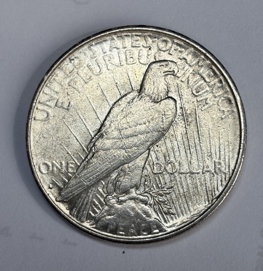 1934-D Peace Silver Dollar AU Almost Uncirculated