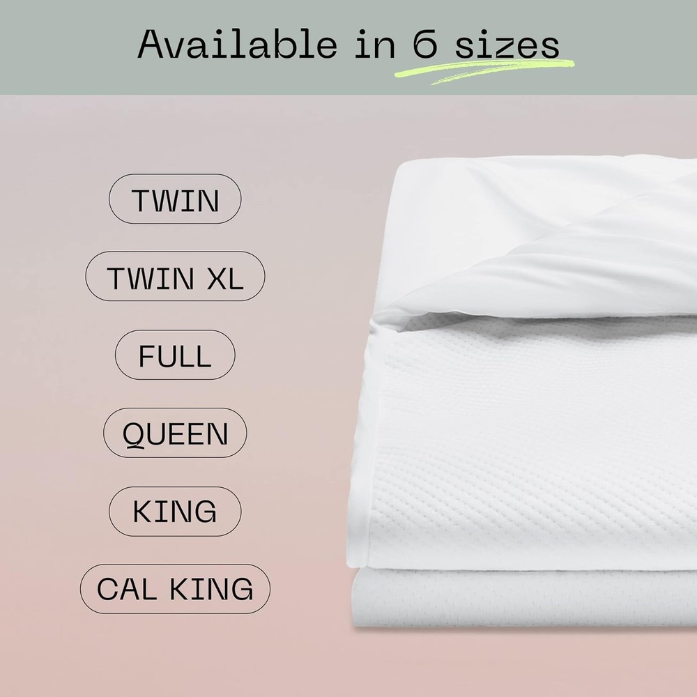 Ultra Tech Waterproof Mattress Protector Queen, Smooth Top