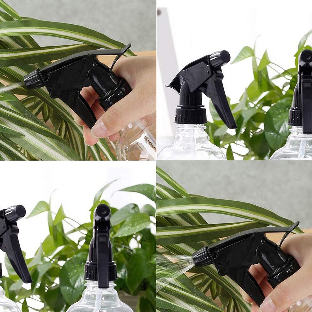 12 Pack 8 Oz Empty Plastic Spray Bottle with Black Trigger Sprayers - Adjusta...