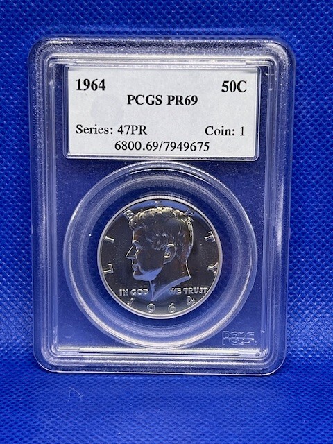 1964 PROOF SET WITH MAJOR VARIETIES PCGS 69/68