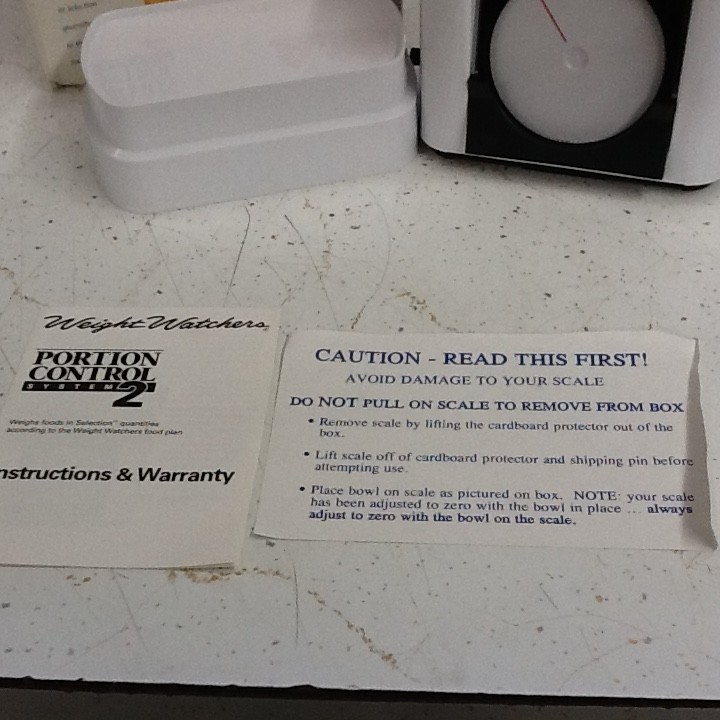 Vintage Weight Watchers Food Scale Plan Portion Control 2 System Program In Box