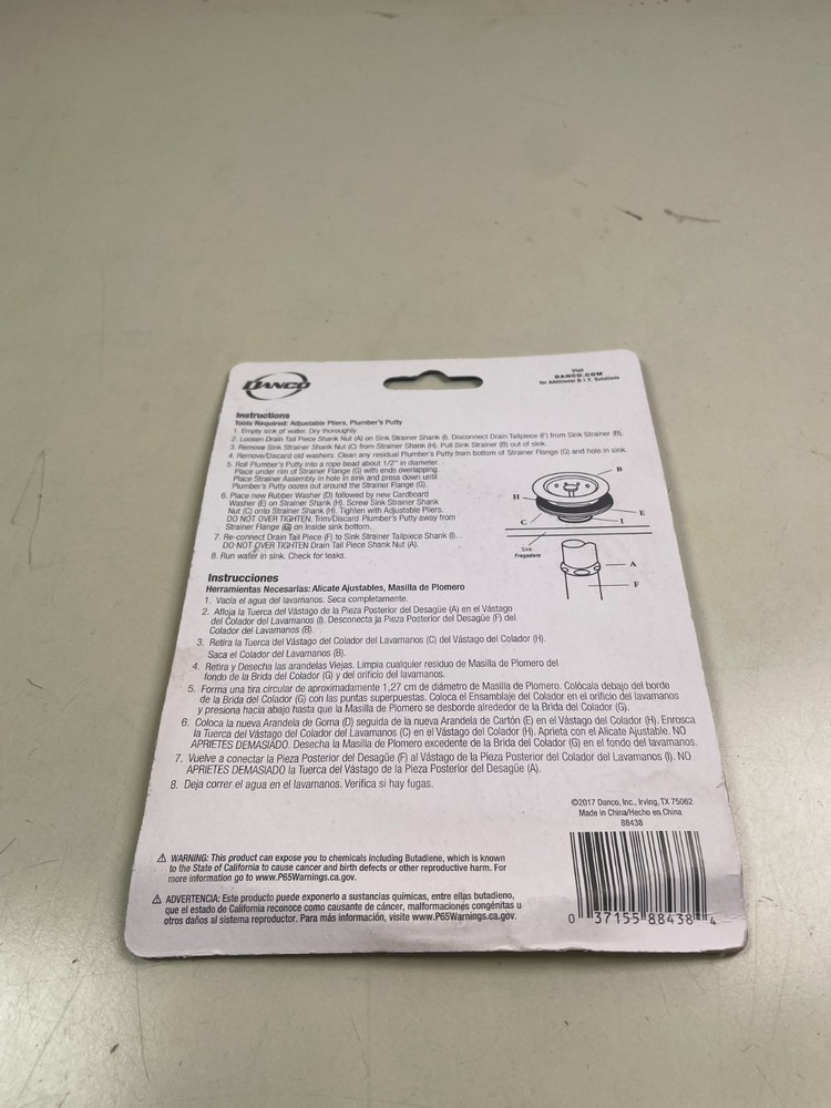 Danco 88438 Kitchen Sink Strainer Washer Assortment