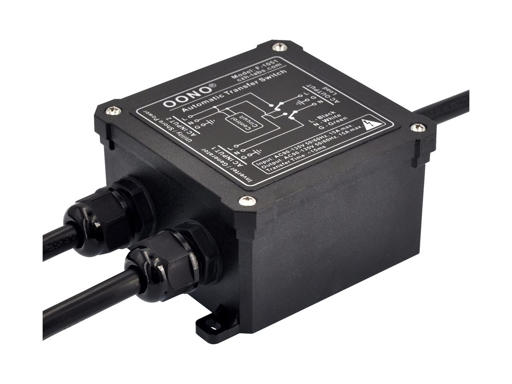 AC120V 15Amp Automatic Transfer Switch, ATS Auto Transfer Switch