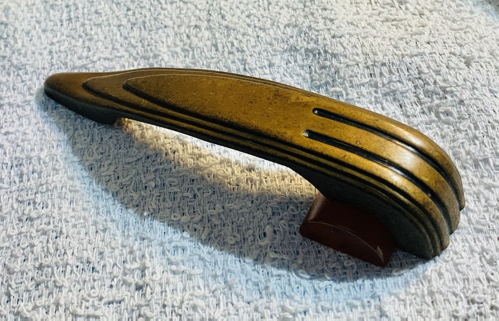 4”Centers Brass Antique Art Deco Butterscotch Tortoise Bakelite Drawer Pull
