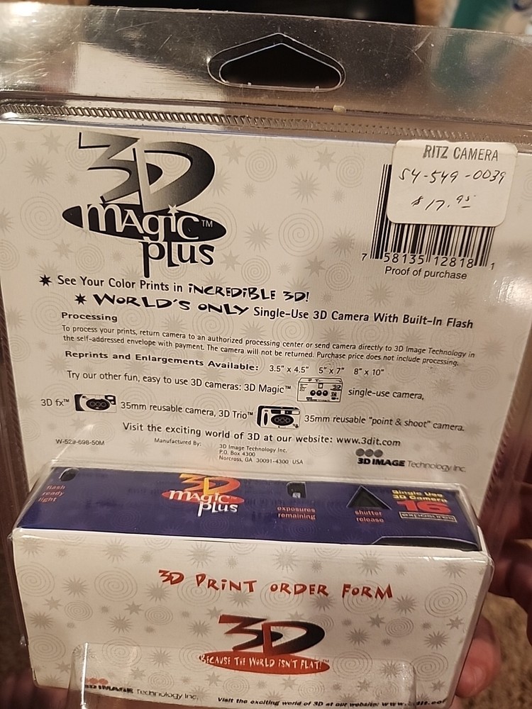 3D Magic Plus Sealed Camera Because World Isnt Flat Imaging Systems New In Pack