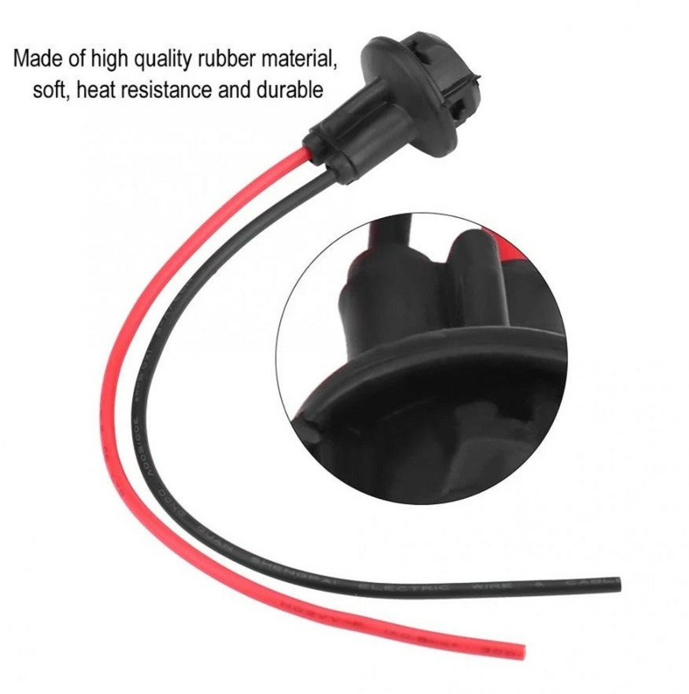 Universal Pigtail Wire Female Socket 194 Harness License Plate Tag Light Bulb B