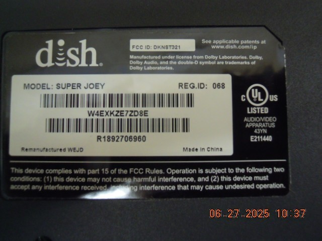 Dish Network Super Joey Bulk Receiver Home Video Network