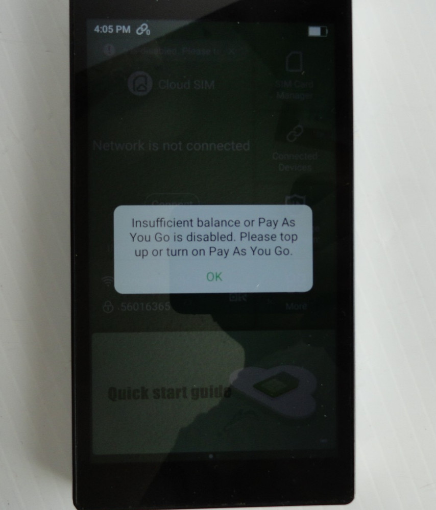 GlocalMe G4 Mobile Hotspot Wireless Data Terminal