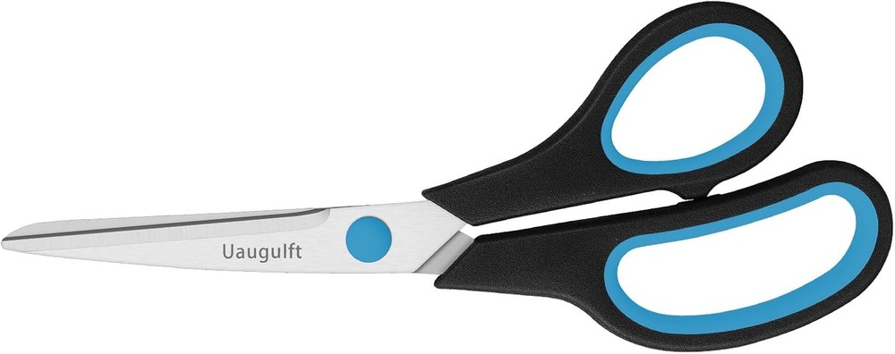 Stainl Steel Multi-pose Scissors with Soft Grip Handle, Blue Bla,
