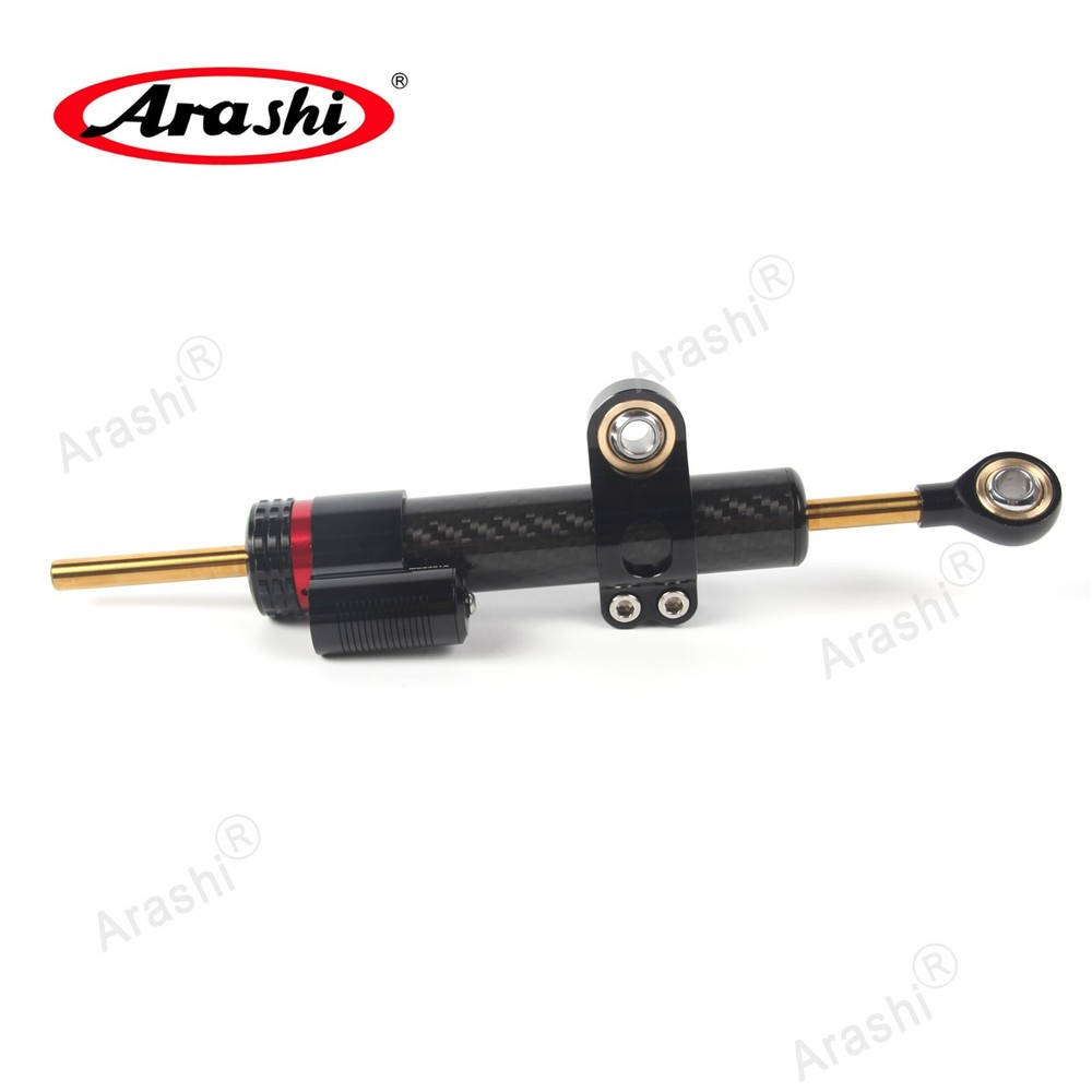 For Ducati 848 2008 2009 2010 Black Steering Damper Stabilizer and Brackets