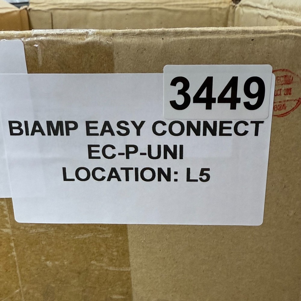 Biamp EC-P-UNI Easy Connect Wall Control Panel – Universal PoE AV Controller LN