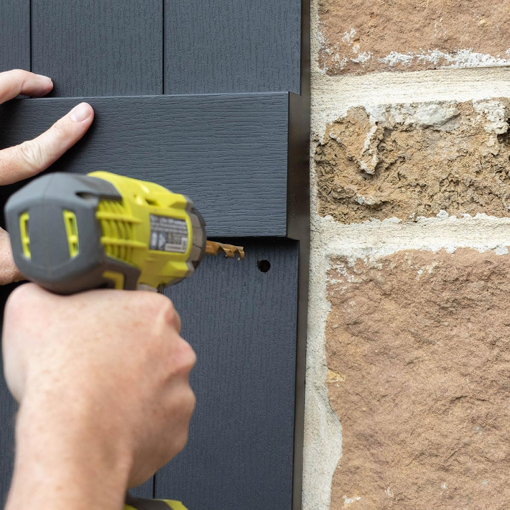 Custom Black Raised Panel Shutters - 14.5"W x 62"H (Pair)