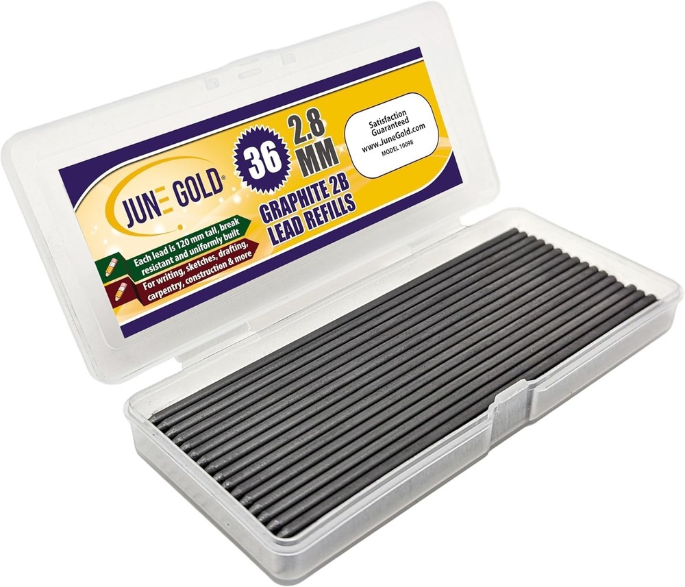 120 mm Long 2.8 mm 2B Graphite Lead Refills – Durable & Smooth Writing