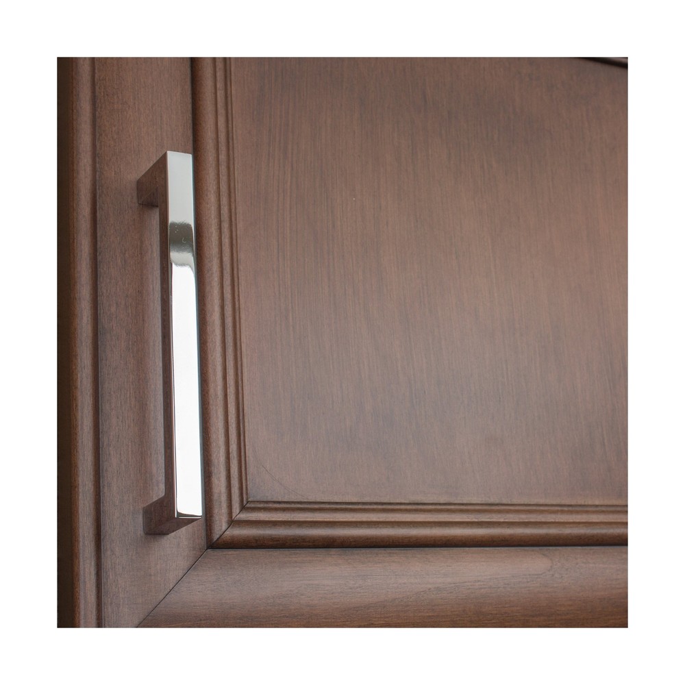 GlideRite Hardware 21683-128-PC-50 Solid Square Slim Cabinet Bar Pulls, 50 Pa...