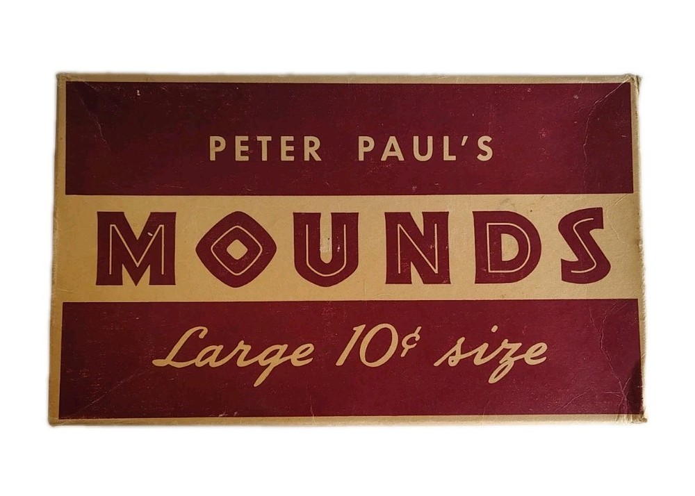 Peter Paul’s Mounds 24 $.10 Packages Empty Box
