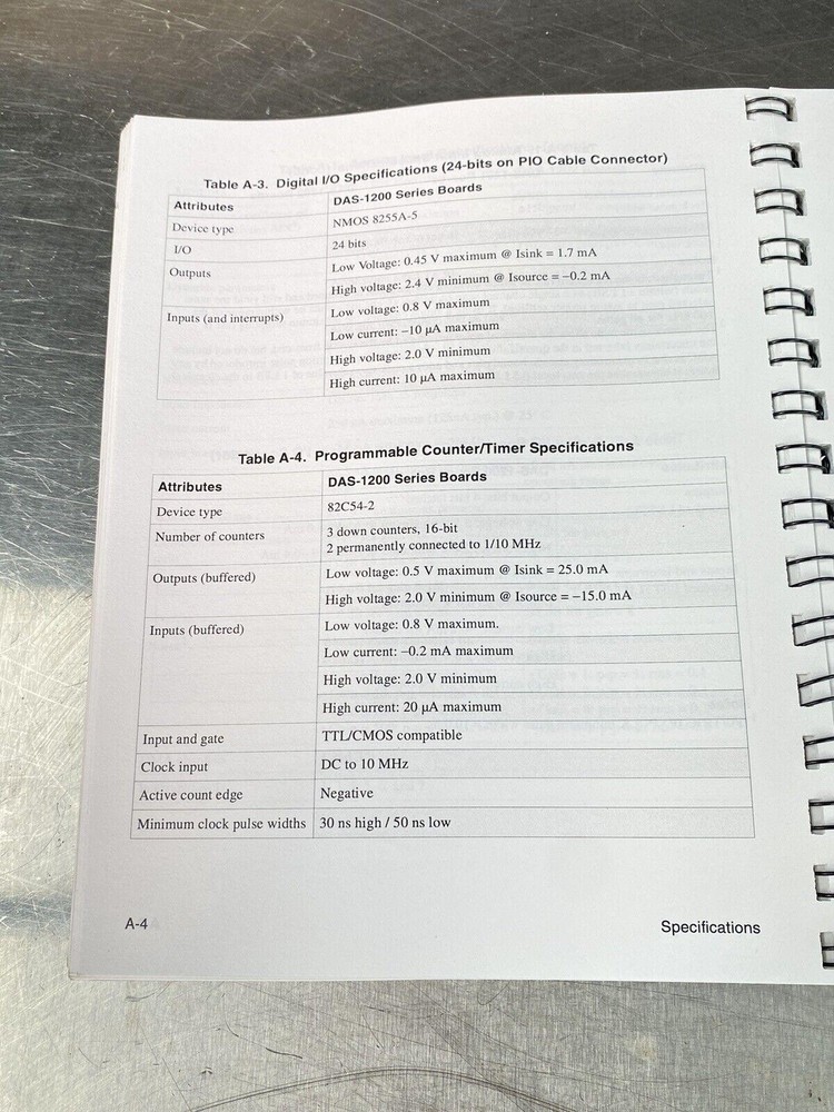 Omega DAS-1200 Series Data Acquisition Board - Users Manual / Instructions Book