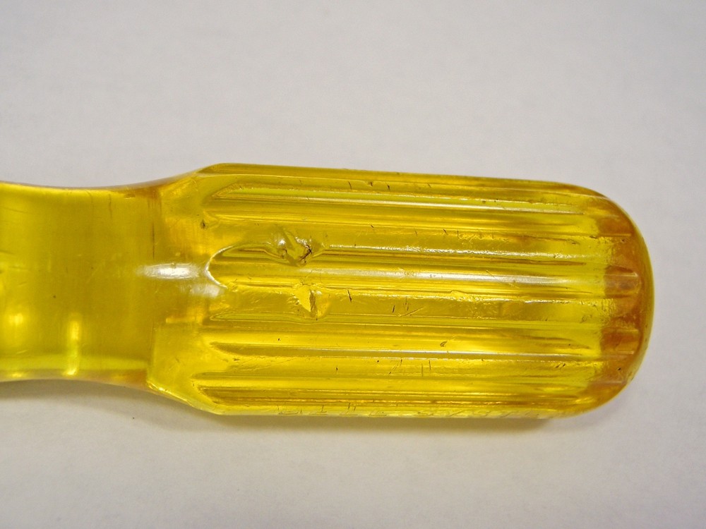 STANLEY Bell System Flat Blade Screwdriver KS6854 Yellow Plastic Handle GUC