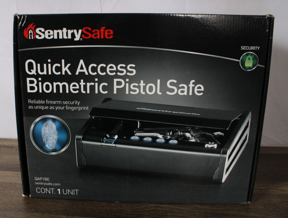 SentrySafe QAP1BE Quick Access Biometric Safe Fingerprint Lock Open Box