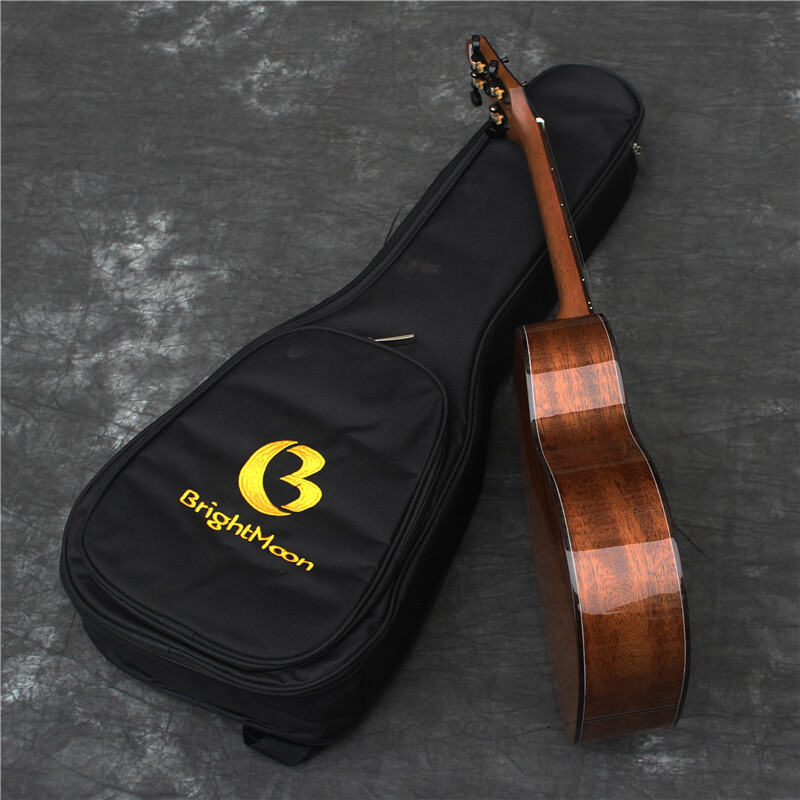 Bright Moon Solid Mahogany Top Tenor Ukulele (Abalone Inlay)