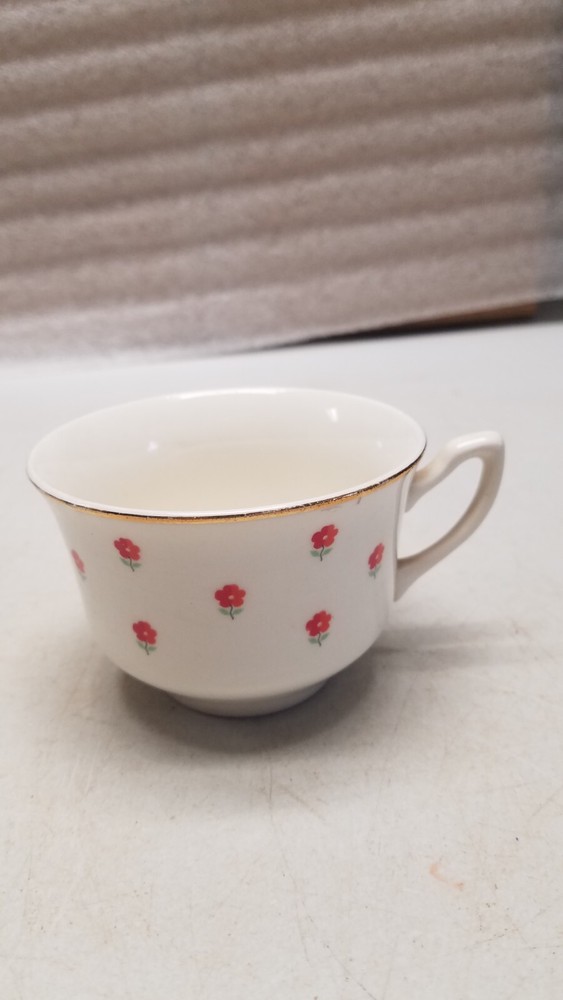 Red Pansie Design 8 oz Coffee Cup (M)