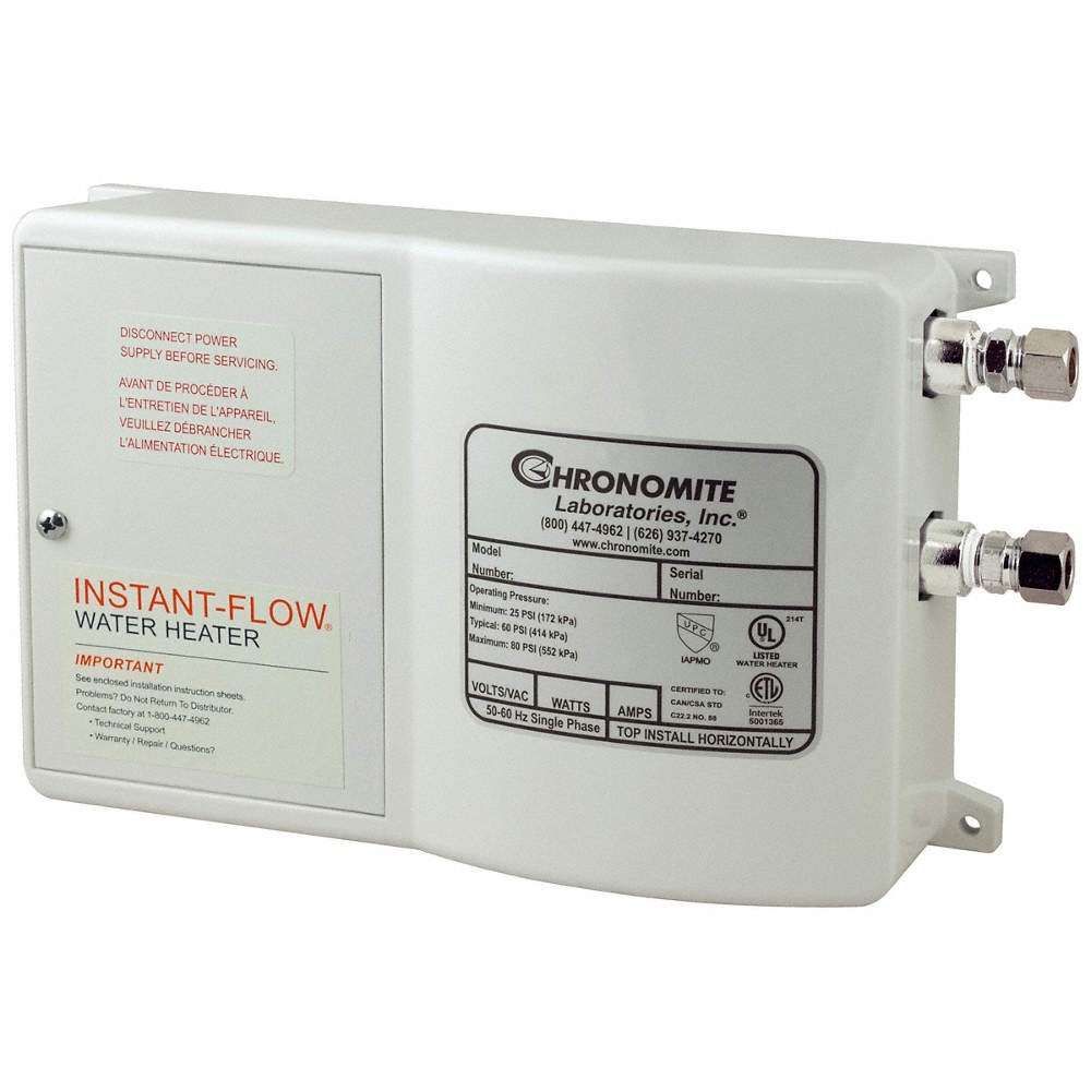 CHRONOMITE LABS SR-30L/120 HTR-I Electric Tankless Water Heater,120V 6DXT2