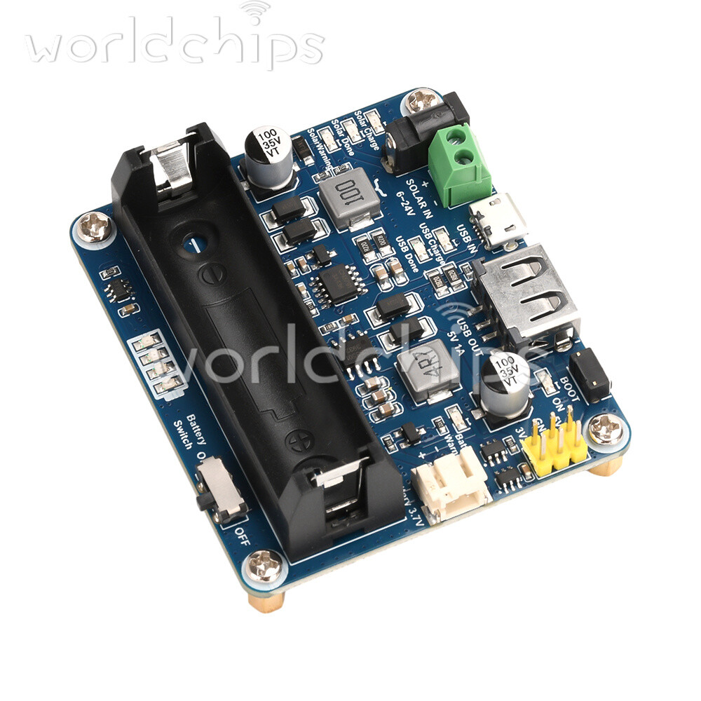 Power Manager Module for 6V~24V Solar Panel Support MPPT USB Battery Charging