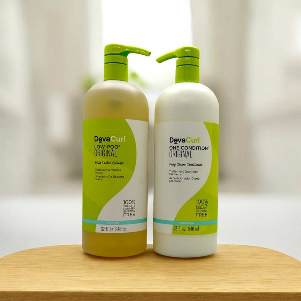 DevaCurl Low‑Poo Original 32 oz + One Condition Original 32 oz Duo Set