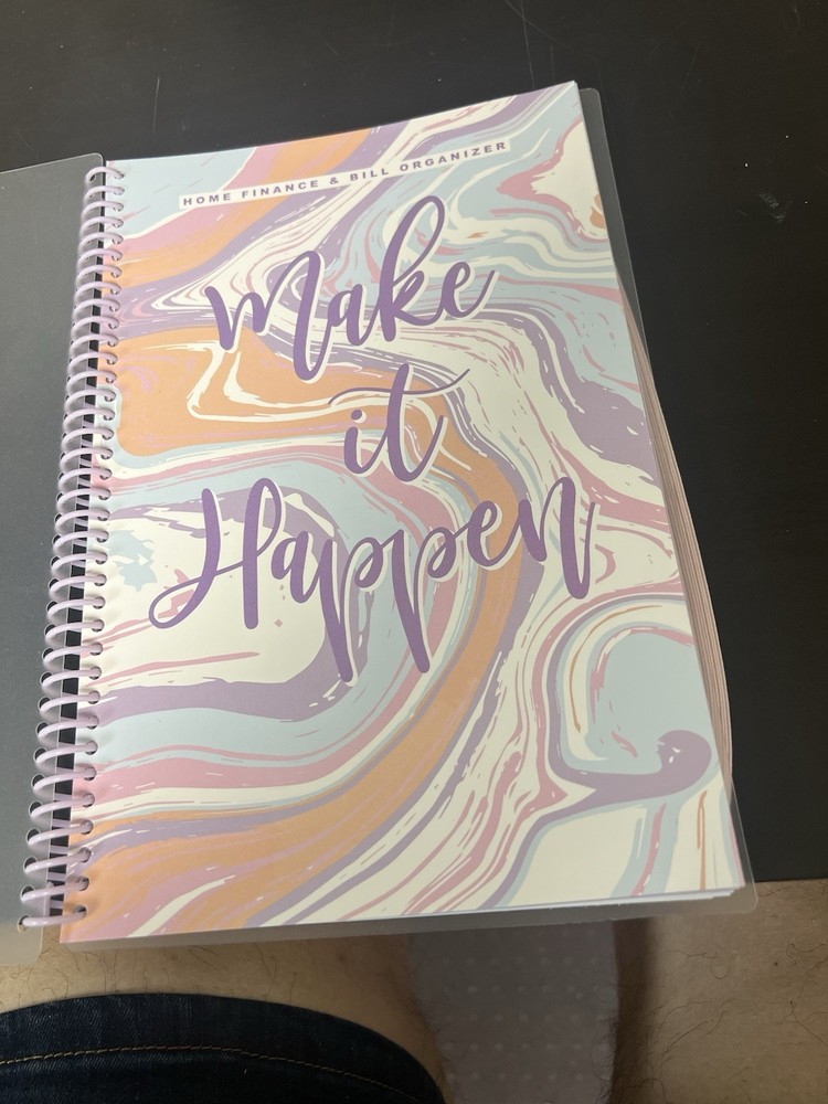 Make It Happen Home Financial Bill Organizer