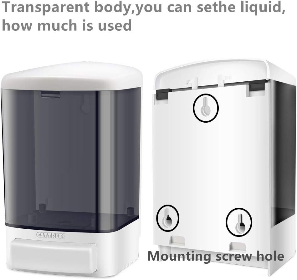 Versatile 1L Soap Dispenser - Durable Wall-Mounted Solution for Any Environment