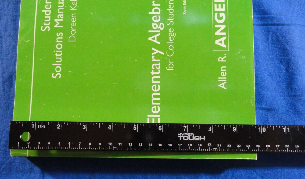 STUDENT SOLUTIONS MANUAL ELEMENTARY ALGEBRA FOR COLLEGE STUDENTS TEXTBOOK