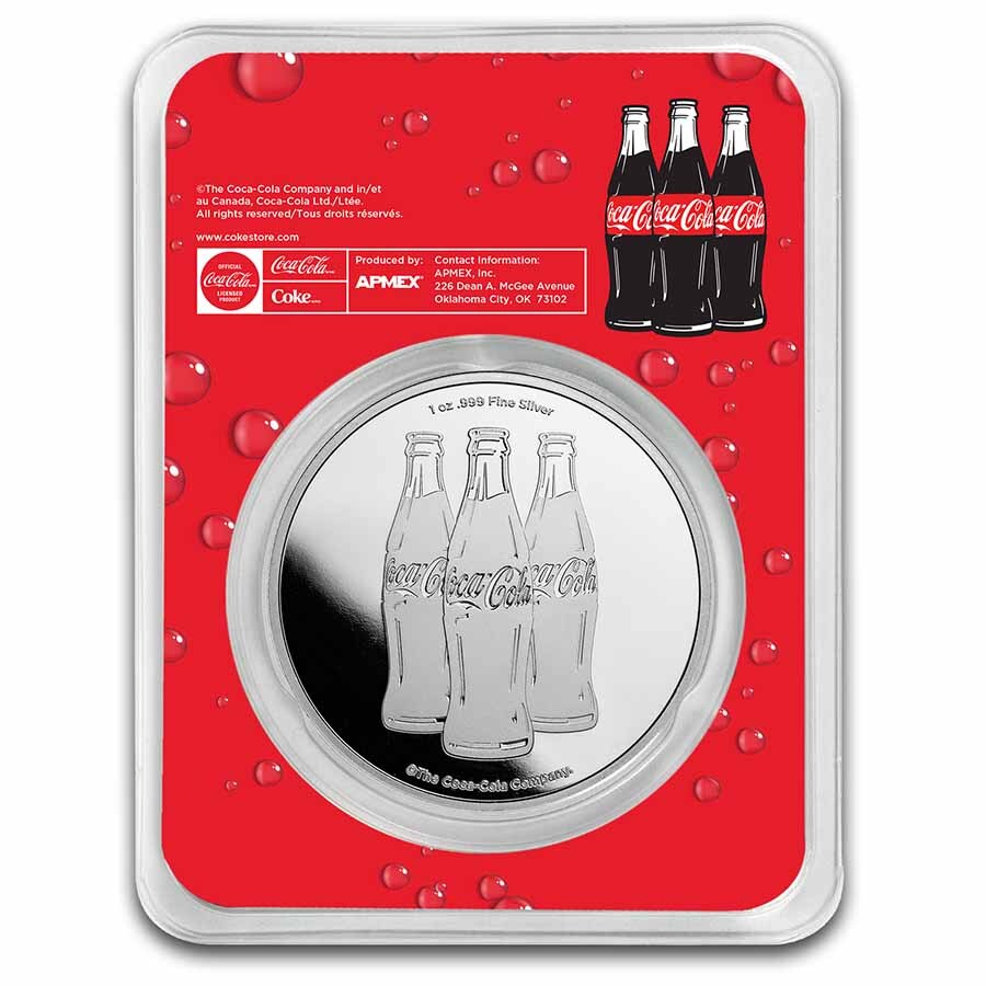 Coca-Cola® 1 oz Silver Colorized Round (Classic)