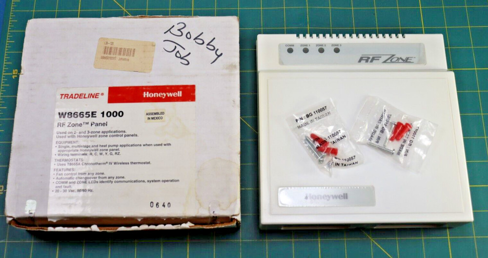 HONEYWELL TRADELINE W8665E1000 RF ZONE PANEL