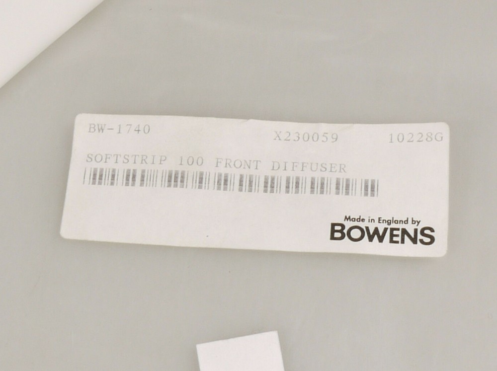 PRL) BOWENS BW-1740 TELO DIFFUSORE SOFTSTRIP 100 FRONT DIFFUSER PHOTO STUDIO