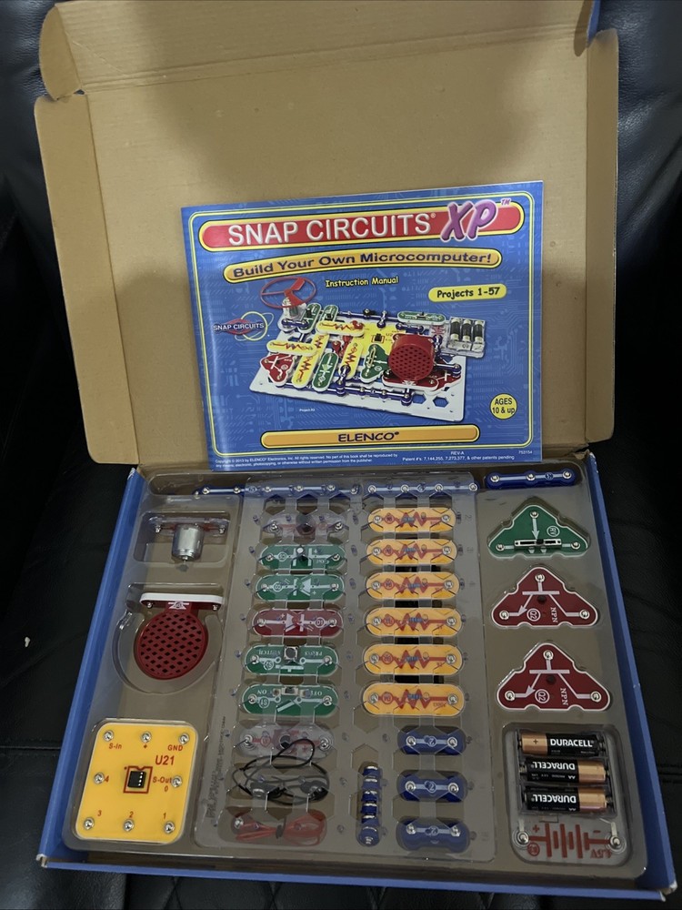Snap Circuits XP SCXP-50 Rare Build Your Own Microcomputer Kit Elenco Complete