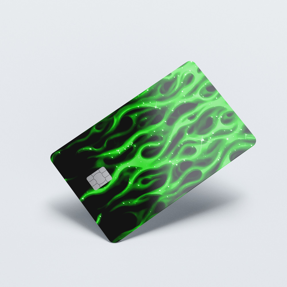 Midnight Flames Card Skin (GREEN)