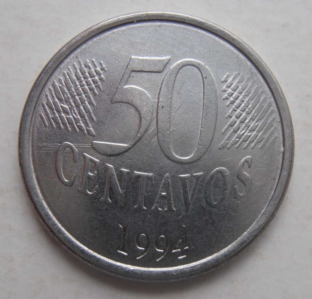 BRAZIL 50 CENTAVOS 1994