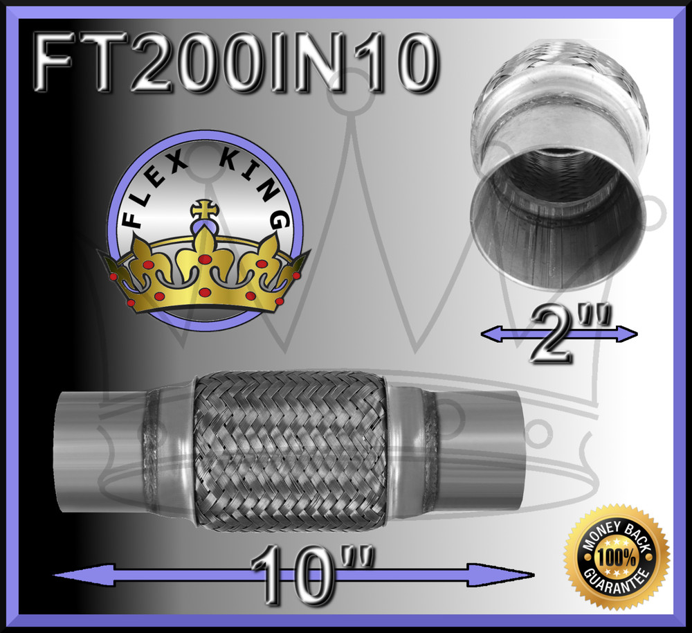 UNIVERSAL FLEX PIPE 2" X 10" WITH NECK