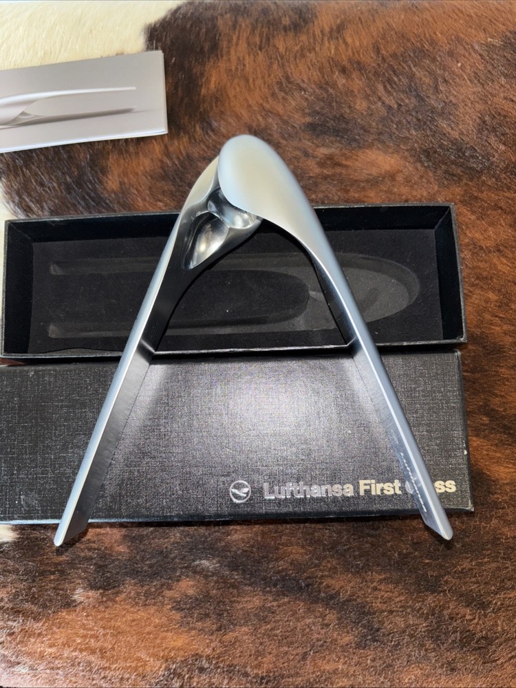 Lufthansa Airlines First Class Gift Nutcracker Ultra Modern Stainless Design
