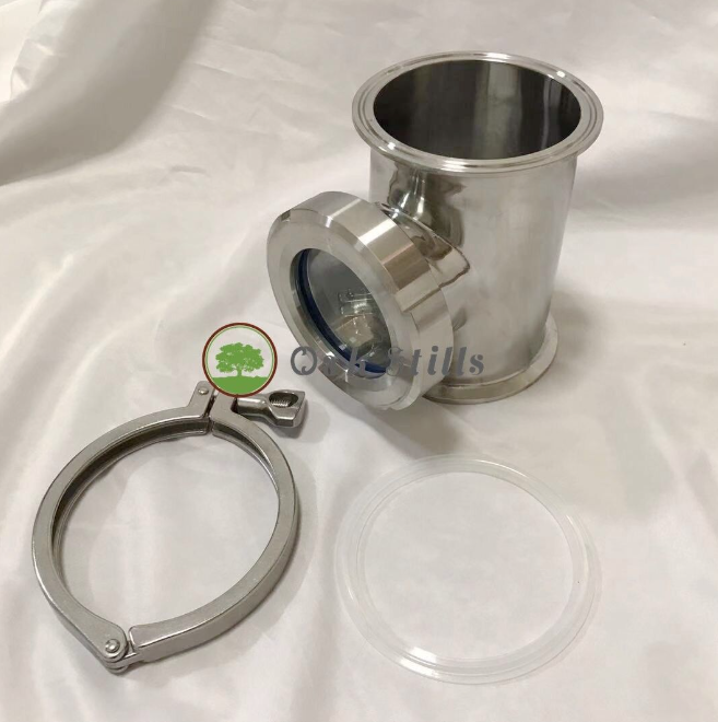 4" Stainless/ Copper Tri Clamp Alcohol Distiller Reflux Bubble Column Section