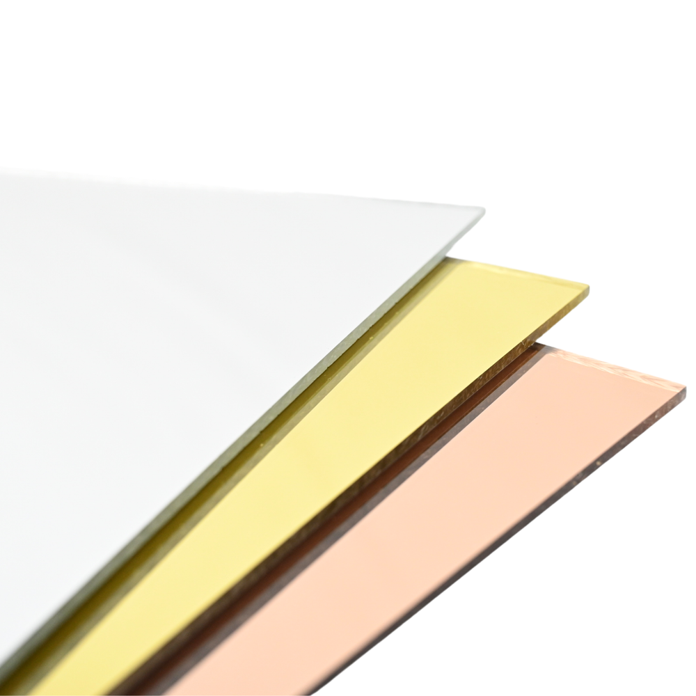 Mirrored Acrylic Plexiglass Plastic Sheet, Various Sizes and Thicknesses