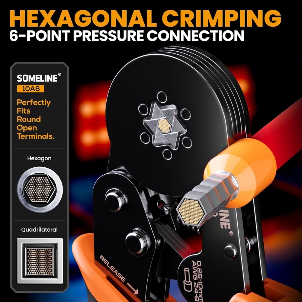Ergonomic 21 Size Ferrule Crimping Tool Set for Efficient Electrical Connections