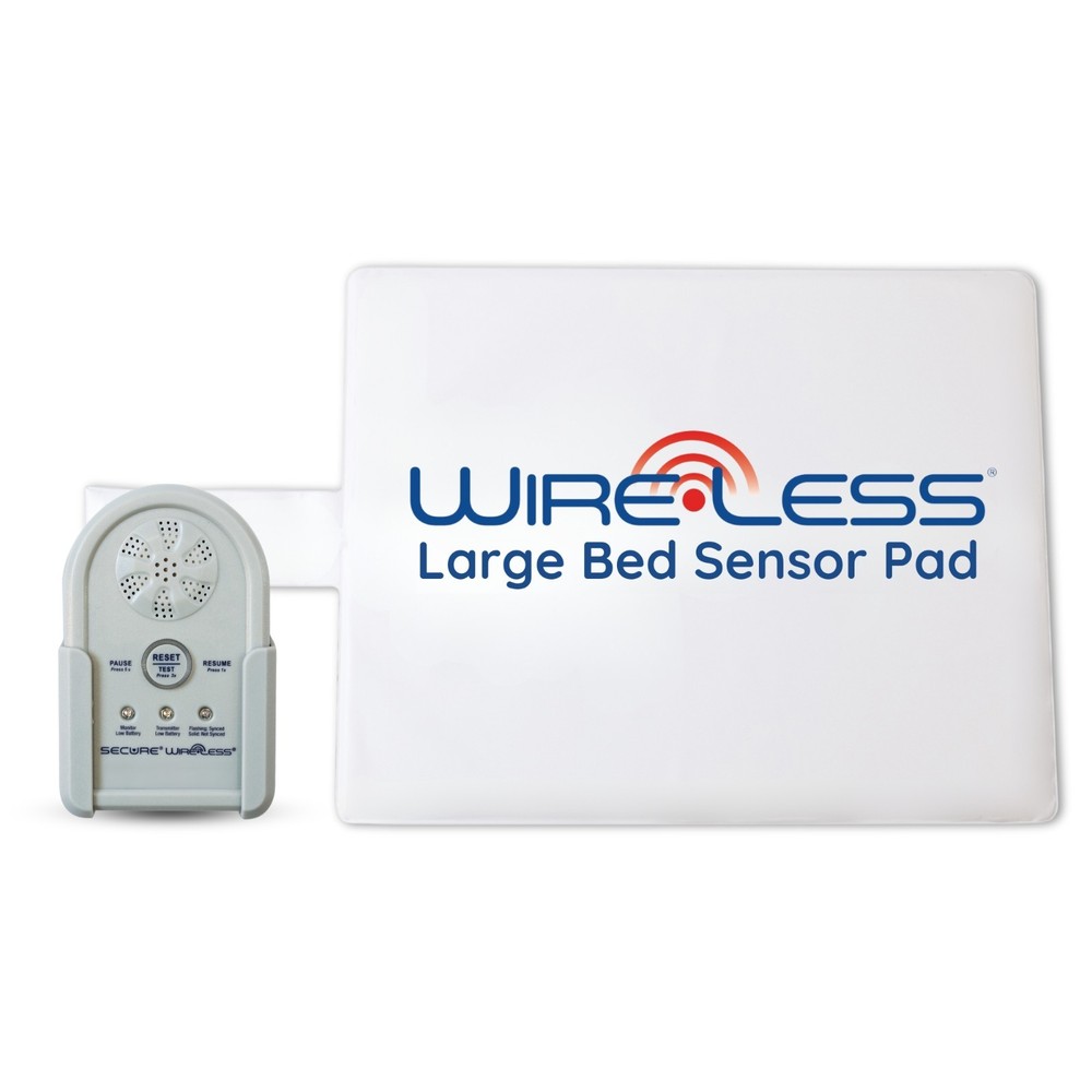 Secure Wireless Bed Exit Alarm Set Elderly Patient Fall & Wandering Prevention