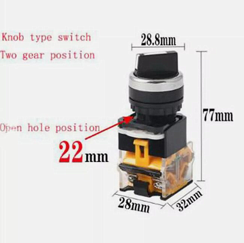 Mill Machine Part Lathe Pump Start Switch Two-Speed Control Switch Twist Switch