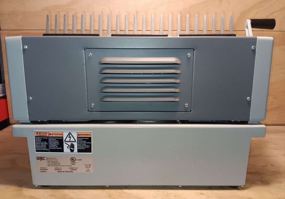 GBC CombBind C800PRO Electric Binding Machine, Binds 500 Sheets, Punches 25