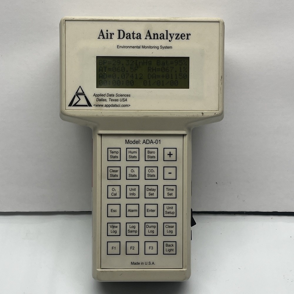 Applied Data Science ADA-01 Air Data Analyzer Used Env Monitor