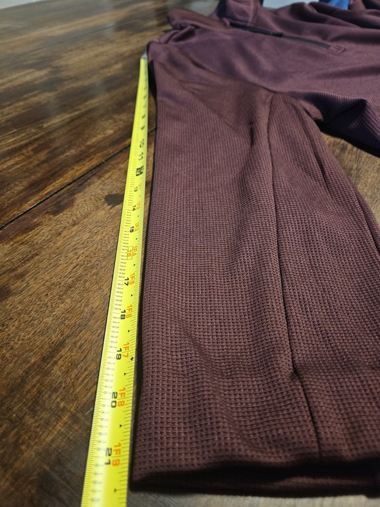 Ben Hogan Performance L Plum Pullover Jacket Mid Sleeve Golf Quarter Zip