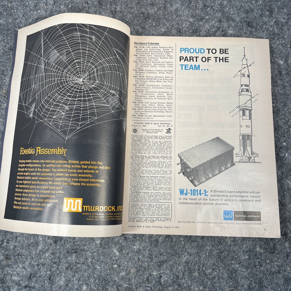 August 4, 1969 - Aviation Week & Space Technology Magazine