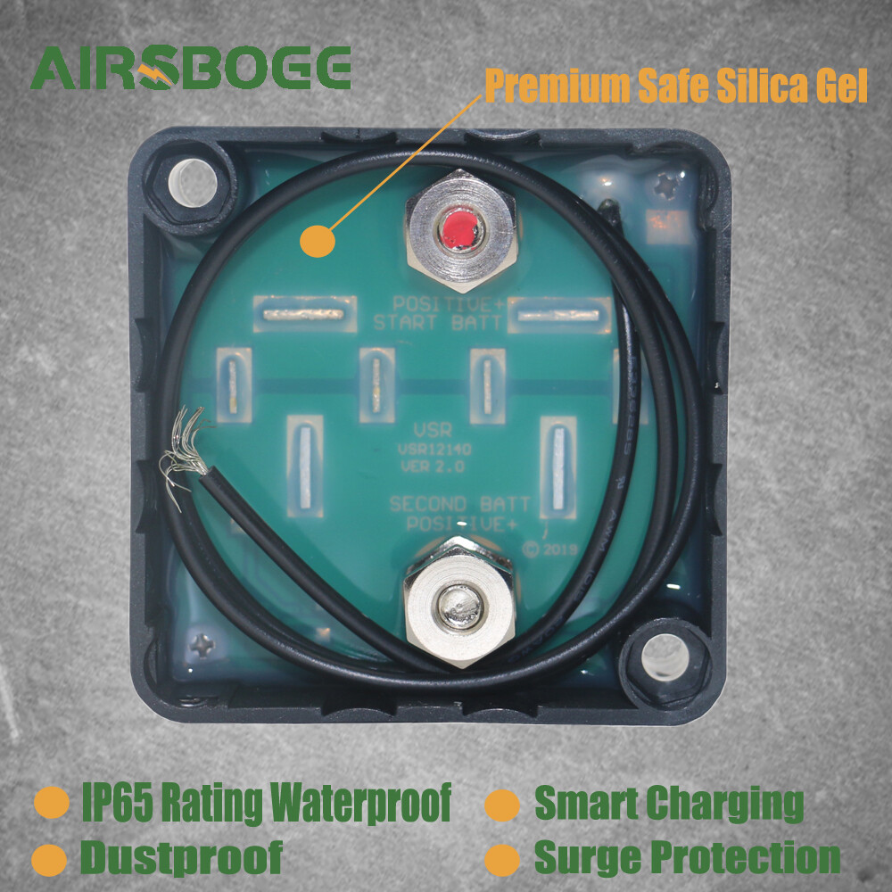 12V 140A Smart Waterproof Dual Battery Isolator Switch Voltage Sensitive Relay