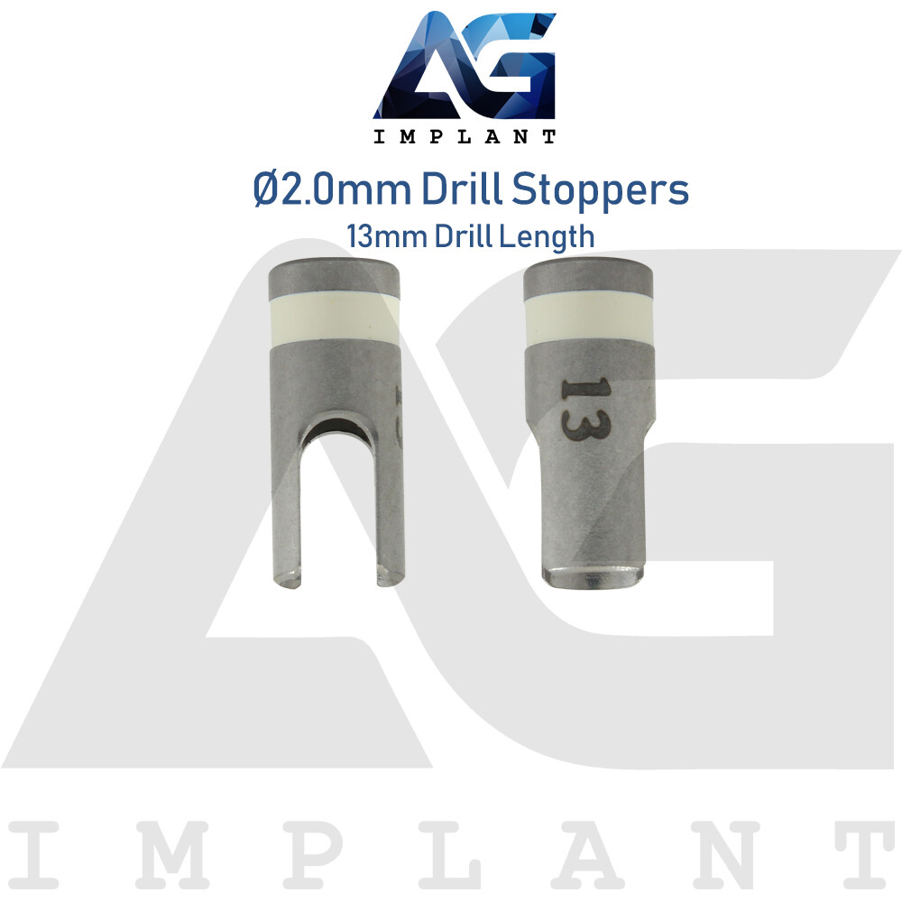 5 Drill Stoppers Ø2.0mm & Drill Set External Irrigation Sur gical Dental Tool