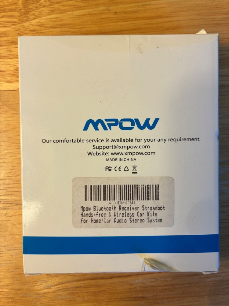 MPOW STREAMBOT MINI Bluetooth Music Receiver Model: MPBH044AB
